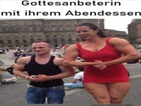 Wenn das Abendessen gr��er als der Hunger ist