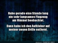 Verwirrung am Himmel: Brille vs. Flugzeug