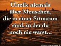 Urteile nicht