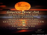 Geniese deine Zeit
