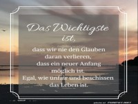 Das wichtigste ist