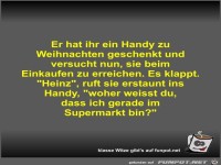 Er hat ihr ein Handy zu Weihnachten geschenkt und versucht
