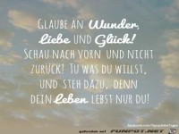 glaube an wunder