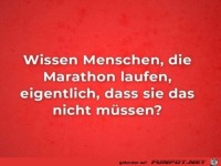 Menschen, die Marathon laufen