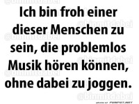 Musik genieen ohne Joggen