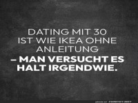 Humorvolles Zitat ber Dating mit 30