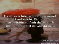 es ist so schoen wenn dir jemand die Hand reicht