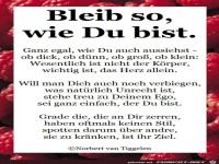 bleib so wie du bist