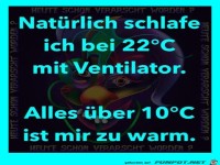 Zu warm