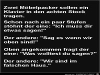Zwei M�belpacker...