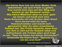 Die kleine Susi hat von ihrer Mutter Geld bekommen