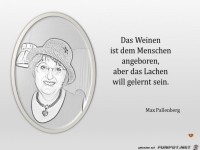 das Weinen es dem Menschen angeboren