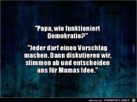 Papa, wie funktioniert Demokratie?....