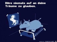 Hr niemals auf an deine Trume zu glauben