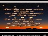 Der Tag ist nun vorbei