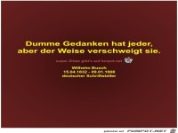 Dumme Gedanken hat jeder