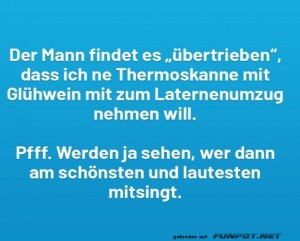 fun-Bild: Glühwein beim Laternenumzug