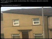 Haus mit lustigem Balken-Detail