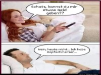 Humorvolle Diskussion �ber Geld und Ausreden