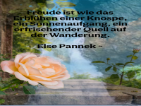 Freude ist wie das Erblhen