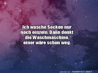 Wasche nur noch einzelne Socken