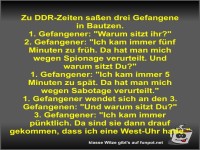 Zu DDR-Zeiten sa�en drei Gefangene in Bautzen