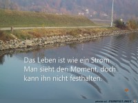 das leben ist wie ein Strom