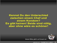 Kennst Du den Unterschied zwischen einem Chef und einem...