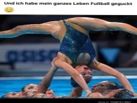 Beeindruckende Synchronschwimmer-Performance