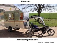 Kleines Wohnwagenmobil für Rentner