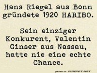 HARIBO-Gr�ndung durch Hans Riegel 1920