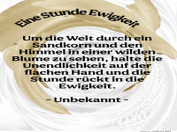 eine stunde ewigkeit