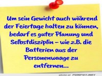 Cleveres Weihnachtsgewicht-Management