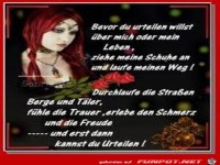 Bevor du urteilen willst