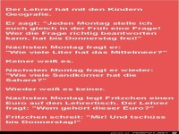 jeden Montag eine Frage......