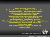 Frau Schulze l�sst ihre Kreislaufst�rungen mit Hypnose...