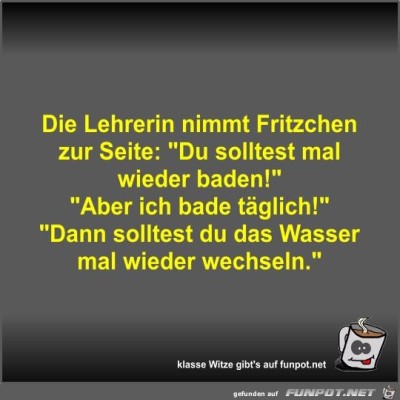 Die-Lehrerin-nimmt-Fritzchen-zur-Seite.jpg von Fossy