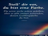 Stell dir vor du bist eine Farbe