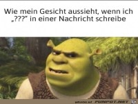 drei Fragezeichen in einer Nachricht bedeuten Unmut