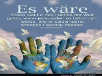Es wäre schon viel für den Frieden der Welt getan