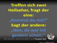 Lustiger Hellseher-Witz