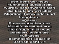 Funkmast und unerwartete Beschwerden