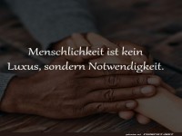 Menschlichkeit als tgliche Notwendigkeit