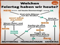 Welcher Feiertag am Donnerstag?