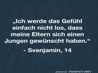 Eltern haben sich wohl einen Jungen gew�nscht