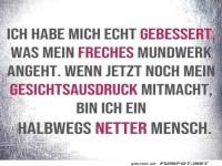 Verbesserungsprogramm f�r ein freches Mundwerk