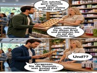Missverst�ndnis im Supermarkt