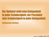 der optimist sieht