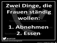 Zwei Dinge, die Frauen immer wollen