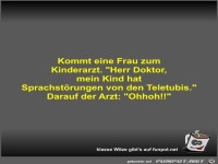 Kommt eine Frau zum Kinderarzt